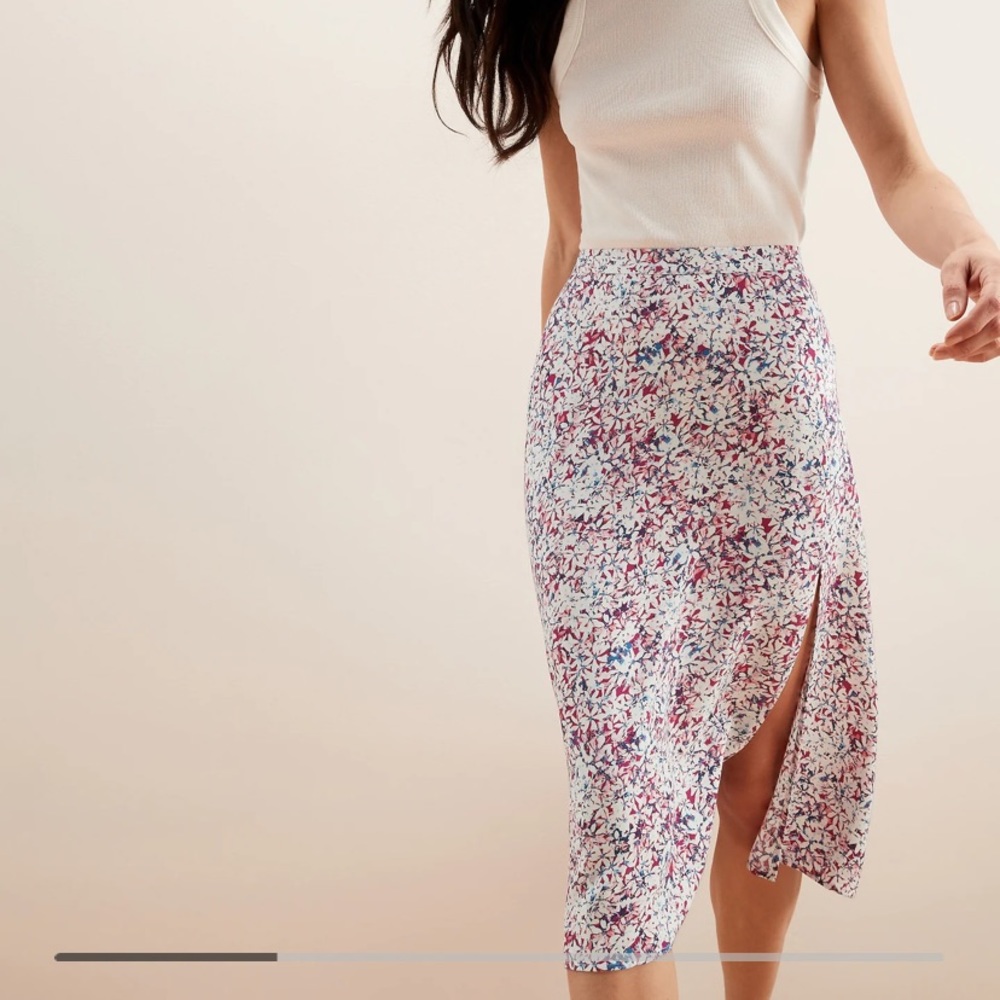 Banana Republic Split front midi skirt